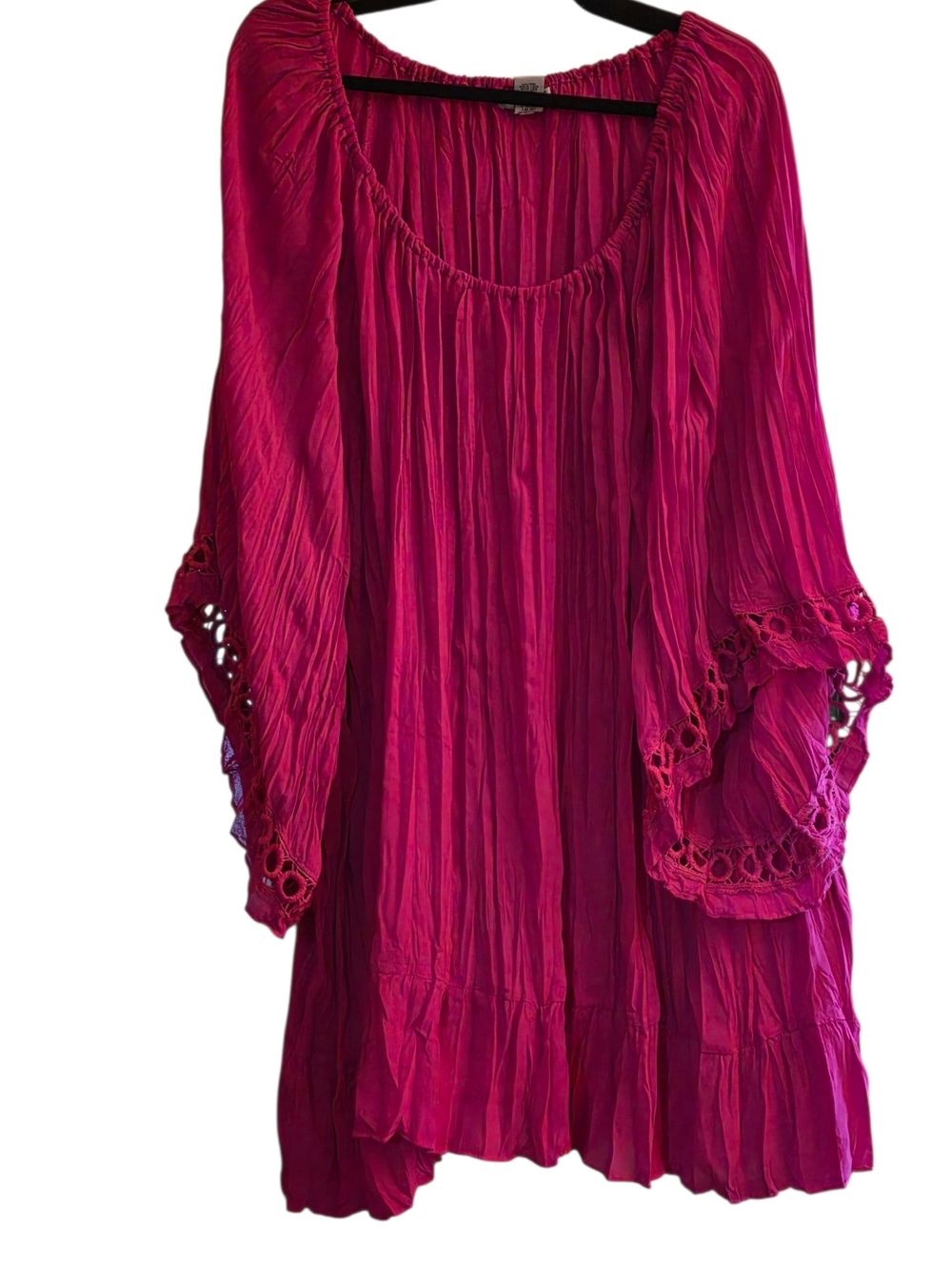 Catherines Bright Fuchsia Gathered Top plus size 5xll new with tag